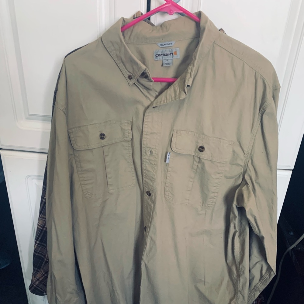 Carhartt Mens XL bottom up shirt
